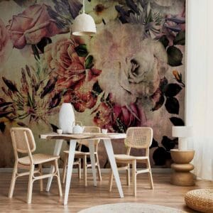 Fotobehang - Nostalgia Flowers