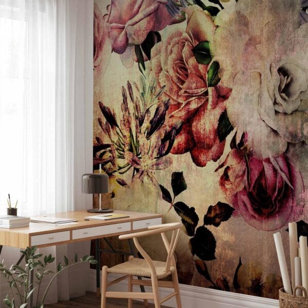 Fotobehang - Nostalgia Flowers