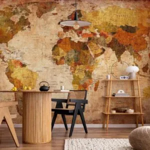 Fotobehang - Old World Map