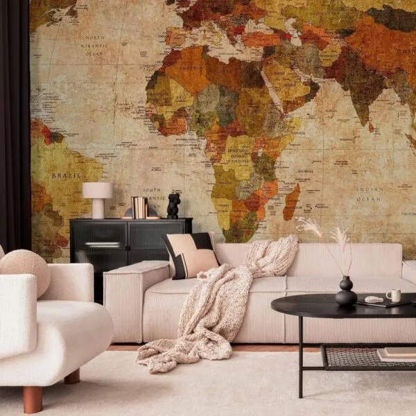 Fotobehang - Old World Map