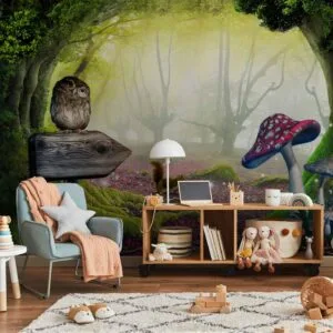 Fotobehang - Owlish corner