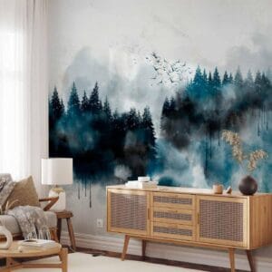 Fotobehang - Painted Mountains