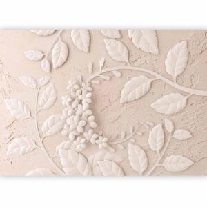 Fotobehang - Paper Flowers (Beige)