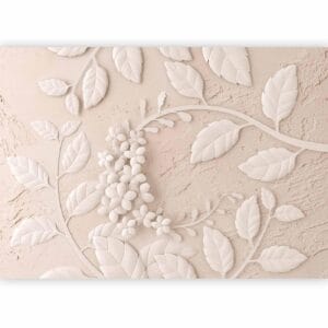 Fotobehang - Paper Flowers (Beige)