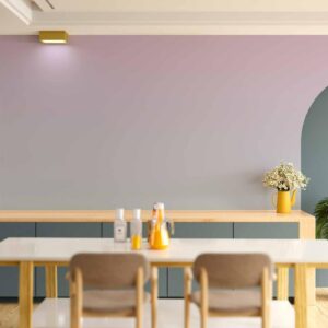 Fotobehang - Pastel Gradient - Transition of Colors from Violet to Mint