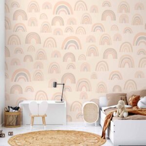 Fotobehang - Pastel Rainbows