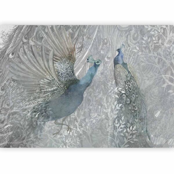 Fotobehang - Peacocks Dancing - Second Variant