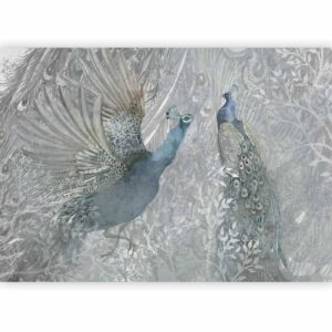 Fotobehang - Peacocks Dancing - Second Variant
