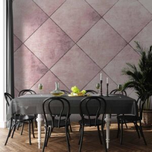 Fotobehang - Perfect cuts - uniform geometric pattern in tiled pattern with pattern