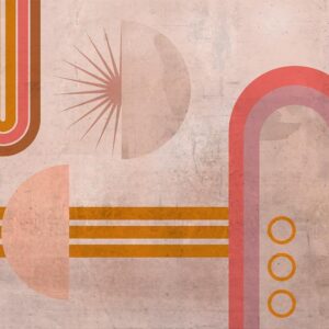 Fotobehang - Pink Arcs