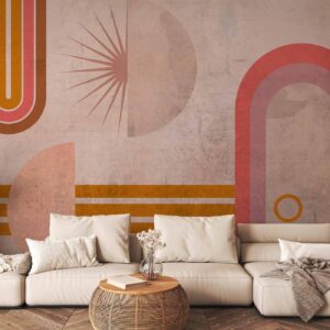 Fotobehang - Pink Arcs