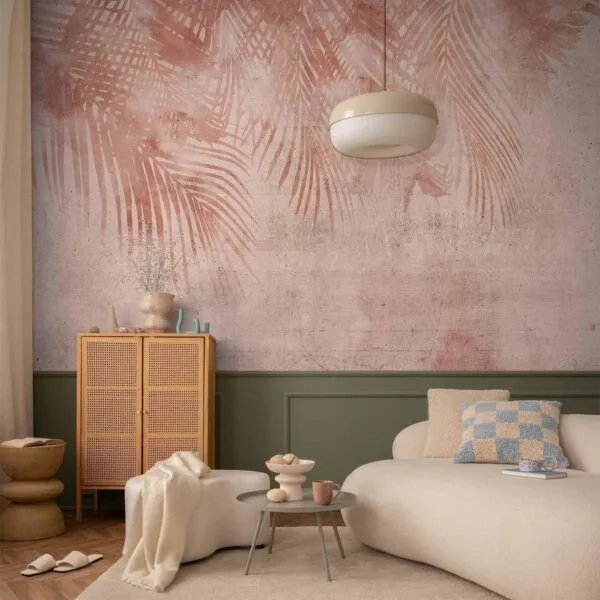 Fotobehang - Pink Palm Trees