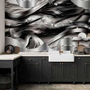 Fotobehang - Platinum fog