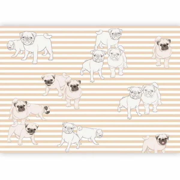 Fotobehang - Playful Dogs