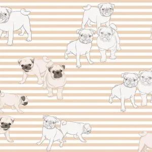 Fotobehang - Playful Dogs