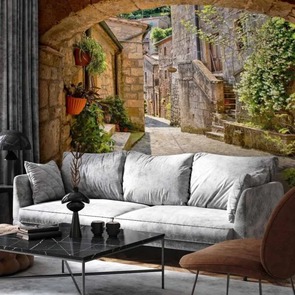 Fotobehang - Provincial alley in Tuscany