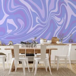 Fotobehang - Purple Composition - Abstract Background in Violet-Purple-Lavender Hues