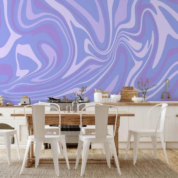 Fotobehang - Purple Composition - Abstract Background in Violet-Purple-Lavender Hues