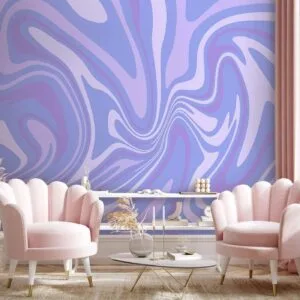 Fotobehang - Purple Composition - Abstract Background in Violet-Purple-Lavender Hues