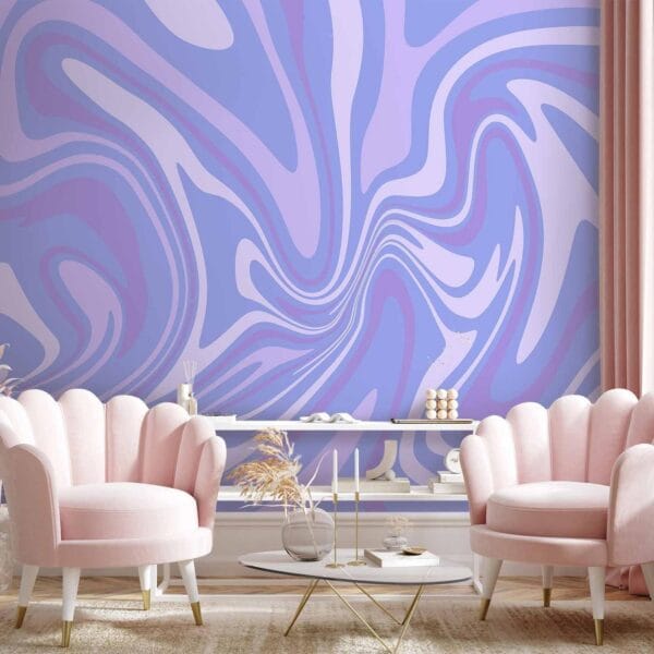 Fotobehang - Purple Composition - Abstract Background in Violet-Purple-Lavender Hues