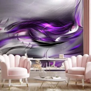 Fotobehang - Purple Swirls