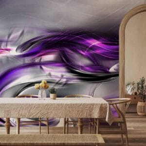 Fotobehang - Purple Swirls