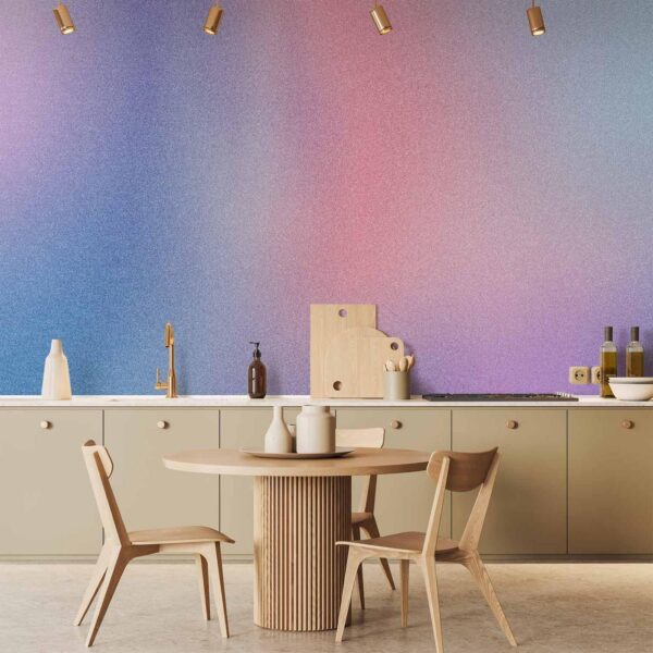 Fotobehang - Rainbow Gradient - Delicate Multicolored Gradient Resembling Mist