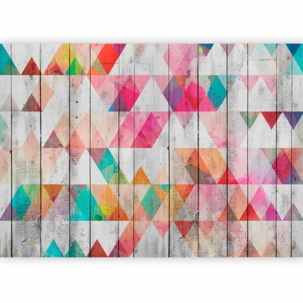 Fotobehang - Rainbow Triangles