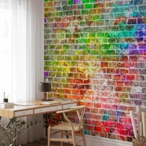 Fotobehang - Rainbow Wall