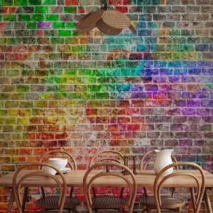Fotobehang - Rainbow Wall