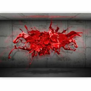 Fotobehang - Red Ink Blot