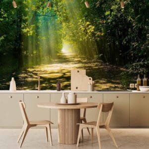 Fotobehang - Road in Sunlight