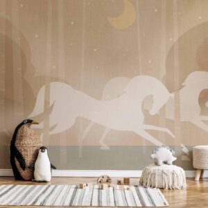 Fotobehang - Rushing Steeds