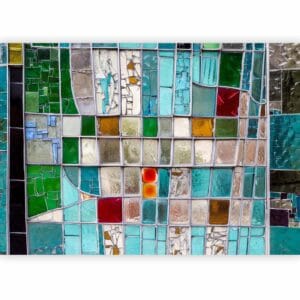 Fotobehang - Sapphire Stained Glass