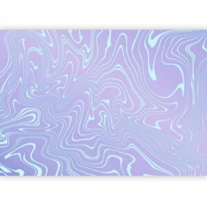 Fotobehang - Sea Abstraction - Intriguing Composition of Wavy Shapes in Shades of Blue