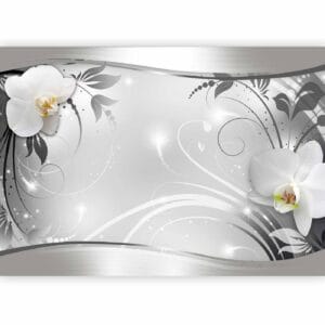 Fotobehang - Silver Abstract