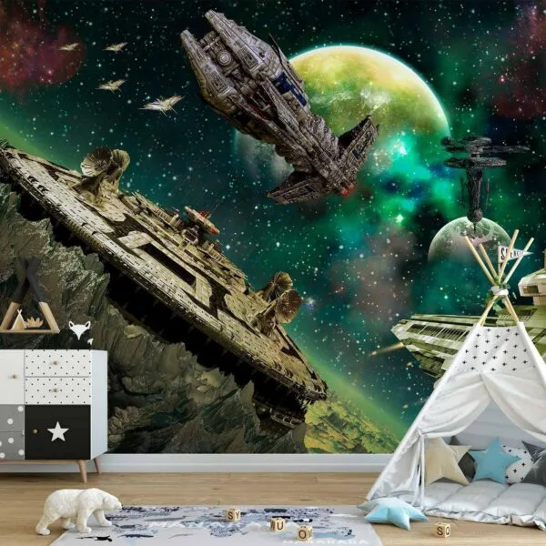 Fotobehang - Space fleet