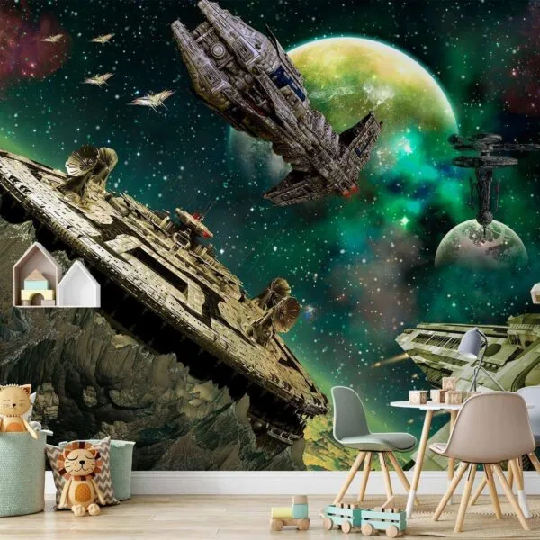 Fotobehang - Space fleet