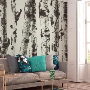 Fotobehang - Stately Birches - First Variant