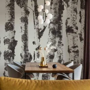 Fotobehang - Stately Birches - First Variant