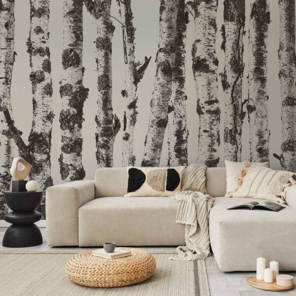 Fotobehang - Stately Birches - First Variant