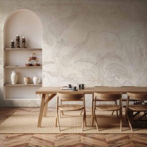 Fotobehang - Subtle Exotic Plants