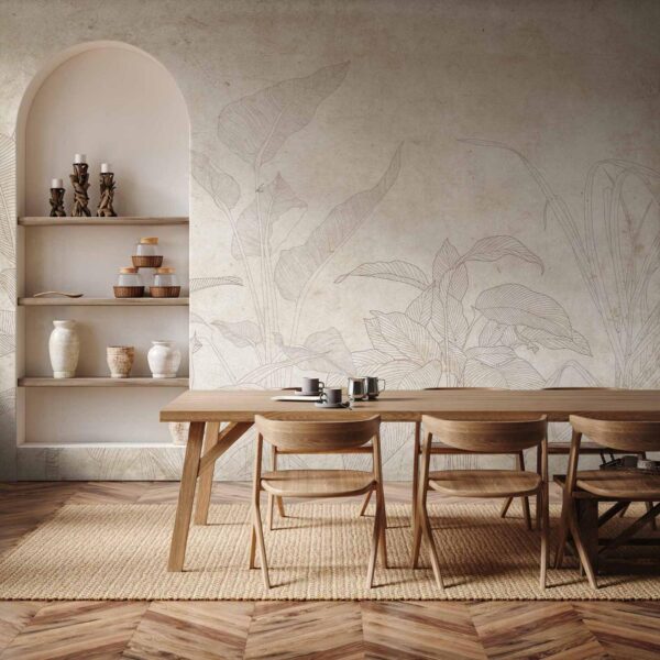 Fotobehang - Subtle Exotic Plants