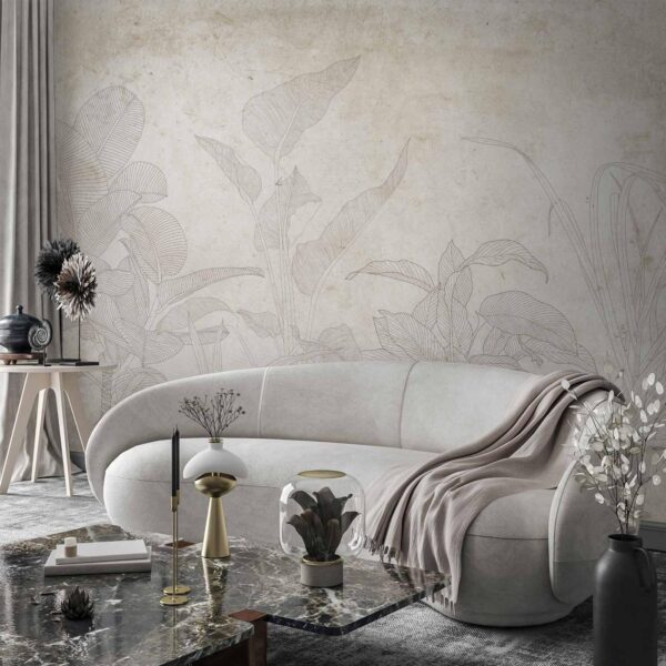 Fotobehang - Subtle Exotic Plants