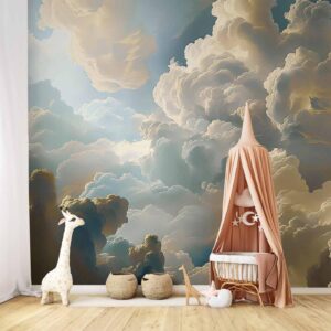 Fotobehang - Sun and Shadows: A Theatrical Display of Nature High Above the Earth