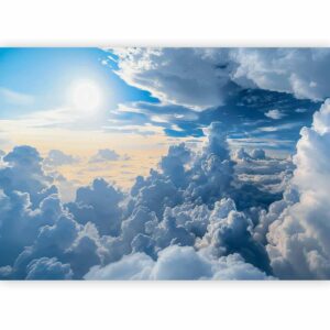 Fotobehang - Symphony of Light: Sun and Clouds Collaborating on a Beautiful Sky