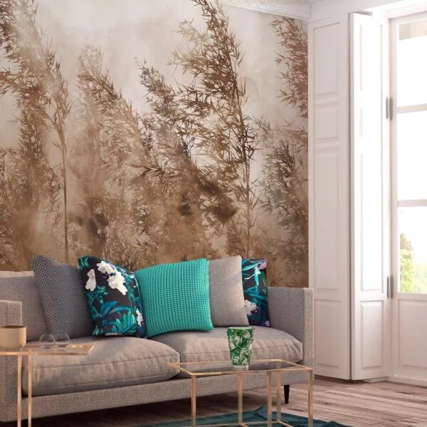 Fotobehang - Tall Grasses - Brown