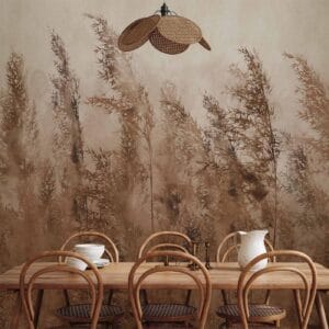 Fotobehang - Tall Grasses - Brown