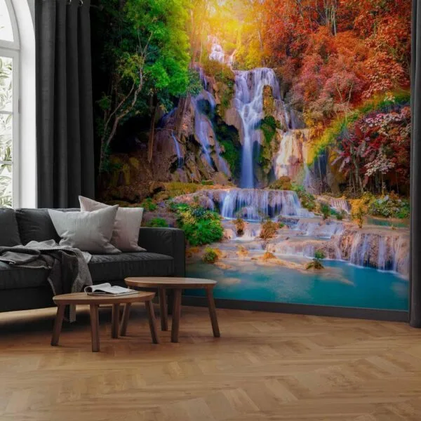 Fotobehang - Tat Kuang Si Waterfalls