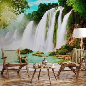 Fotobehang - The beauty of nature: Waterfall